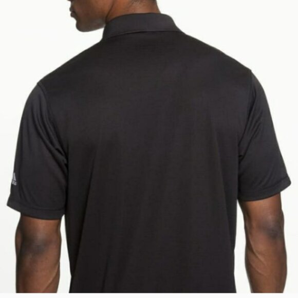 Adidas A170 ClimaLite Solid Golf Polo Shirt Men's XL Black #345F - Picture 2 of 11